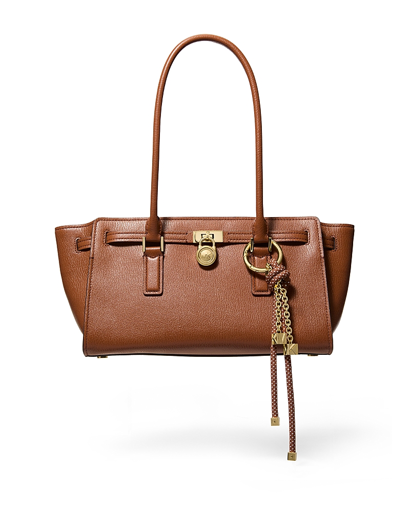 Michael Kors Hamilton Moderne Small East/west Shoulder Tote In Brown