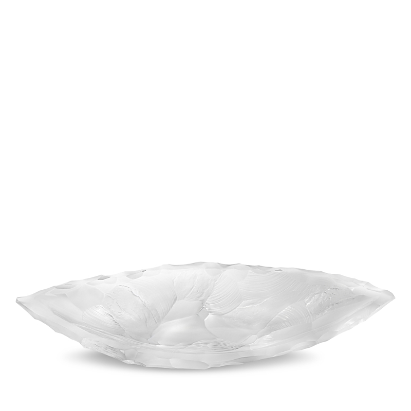 Lalique Large Silex Crystal Bowl In White