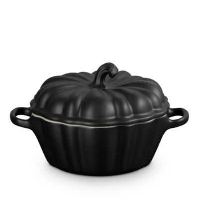 Stoneware Figural Pumpkin Petite Cocotte