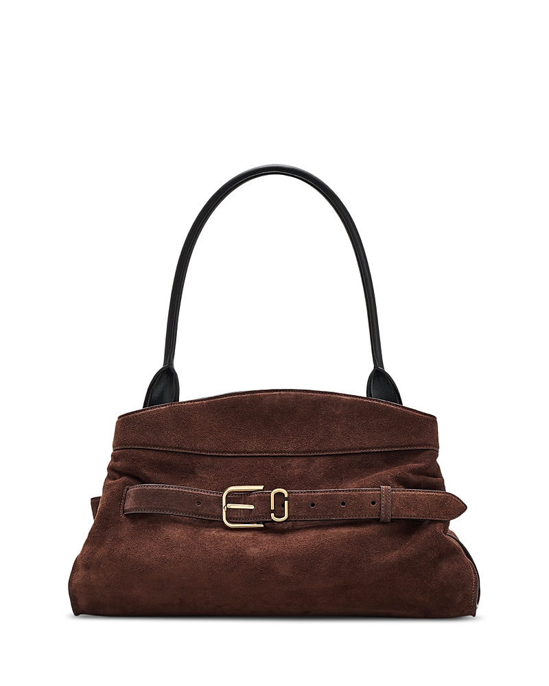 Marc Jacobs The Suede Satchel In Brown