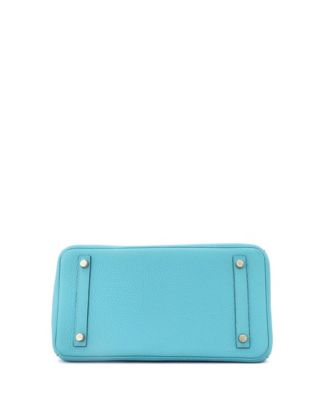 Birkin 30 Handbag Blue Togo with Gold Hardware