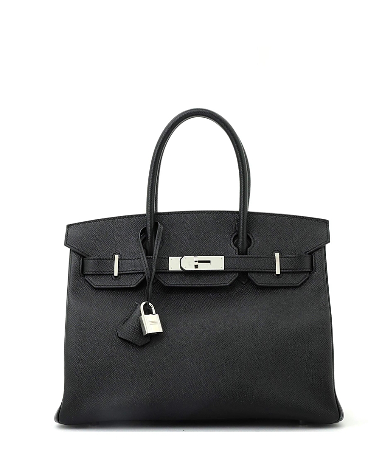 Pre-owned Pre-owned Hermes Hermes Birkin 30 Handbag Black Epsom With Palladium Hardware