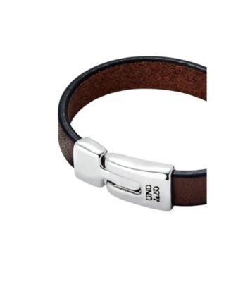 Leather Sterling Bracelet