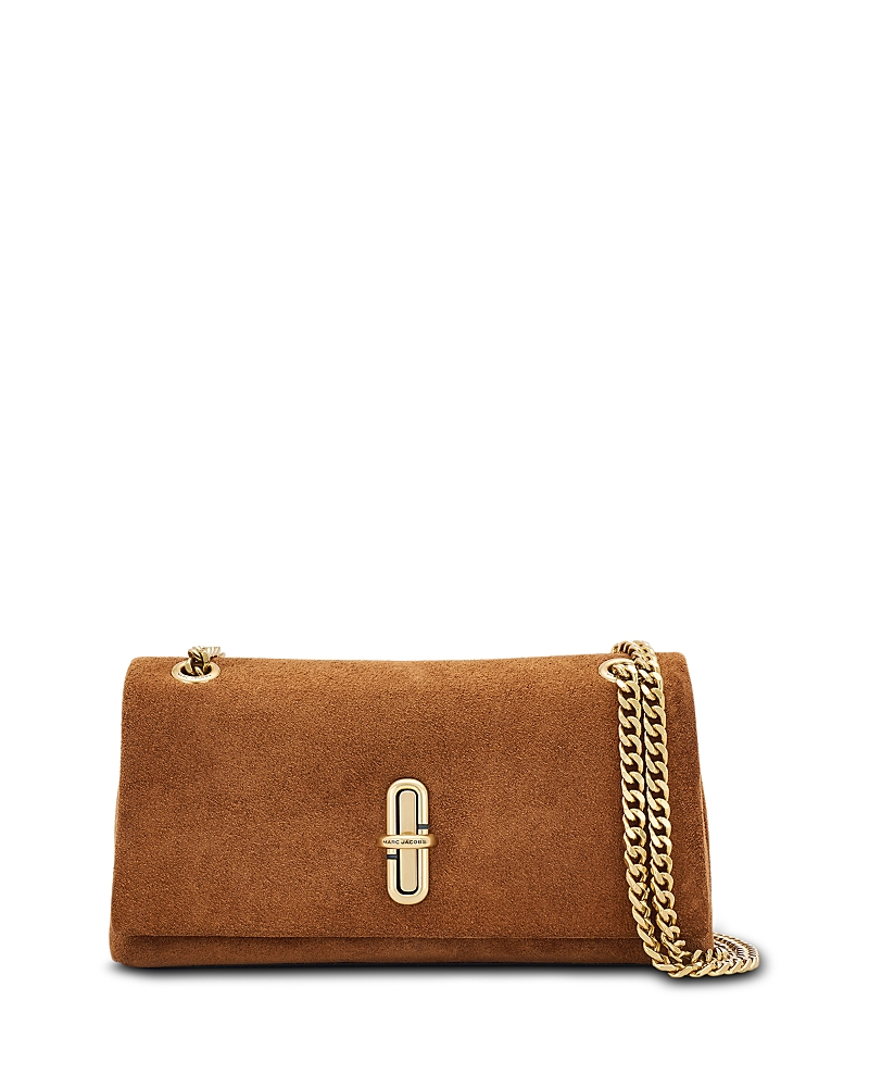 Marc Jacobs The Suede Dual Chain Mini Bag In Brown