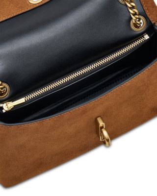 The Suede Dual Chain Mini Bag