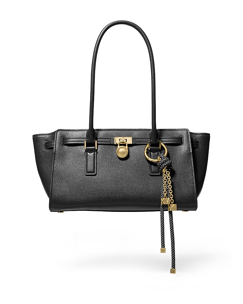 Michael Kors Hamilton Moderne Small East/west Shoulder Tote In Black