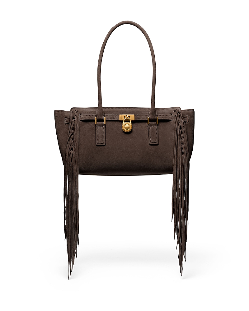 Michael Kors Hamilton Moderne Small East/west Shoulder Tote In Brown