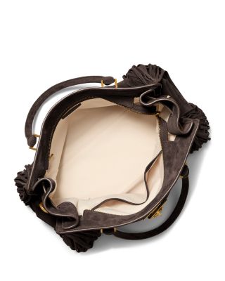 Hamilton Moderne Large Suede Satchel