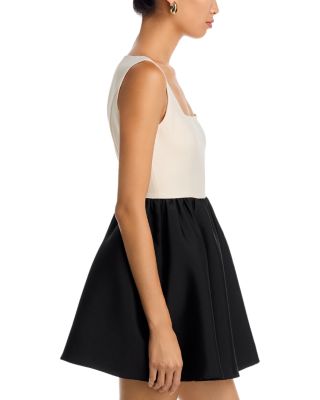 Structured Taffeta Mini Dress