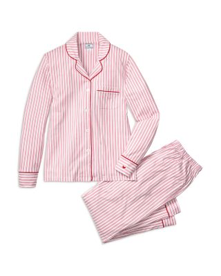 Women's Antique Red Ticking Pima Pajama Set