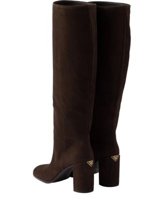 Women's Heeled Suede Boots