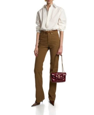 Puffer Toy Convertible Shoulder Bag in Shiny Leather