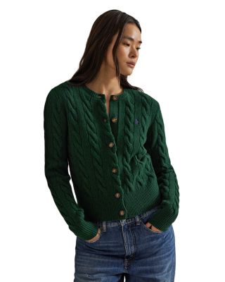 Cable Knit Wool Cashmere Cardigan