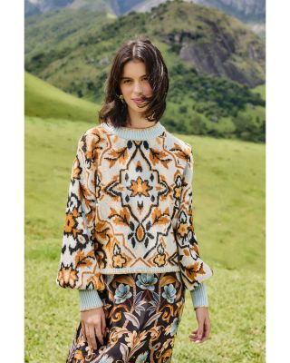 Winter Tapestry Round Neck Sweater  