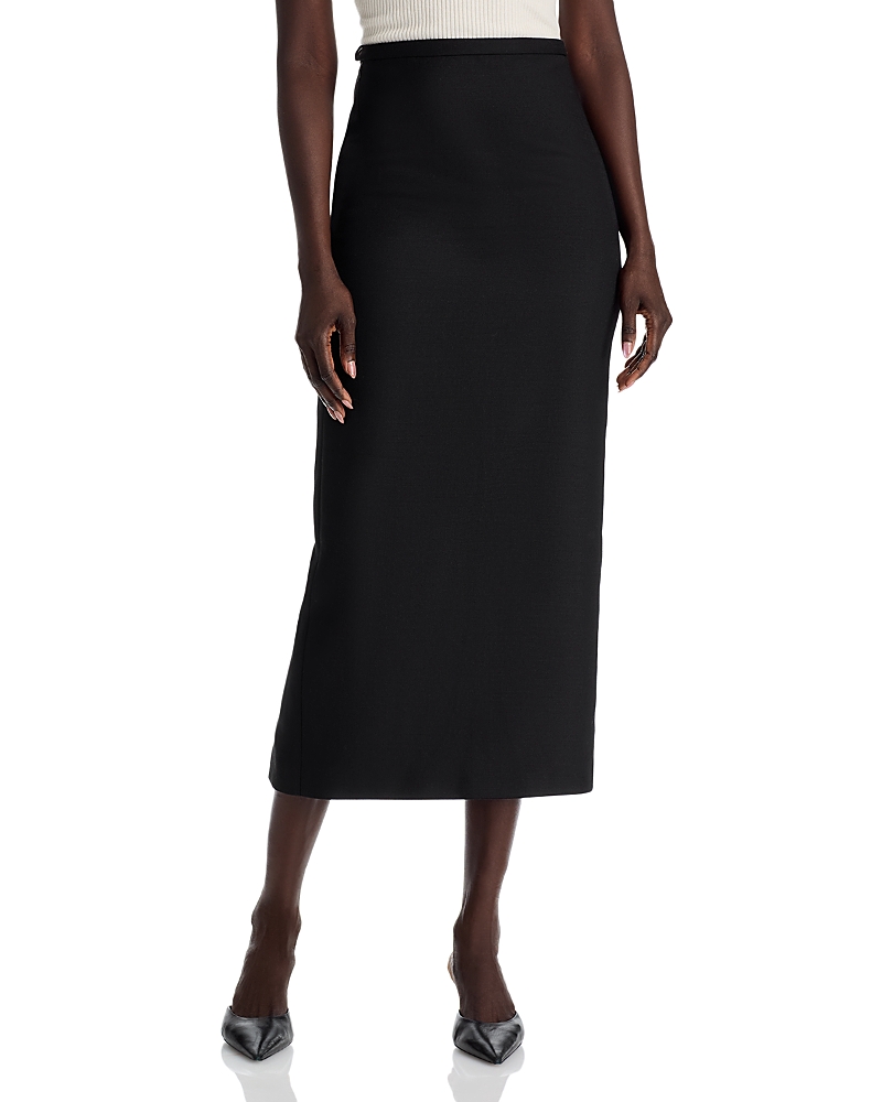 Rue Sophie Roux Midi Skirt In Black