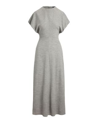 Ralph Lauren Women's Wool-Blend Dolman Dress - Size M in Light Smoke Heather Ralph Lauren Wool Blend Dolman Dress | Bloomingdale's