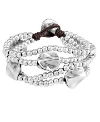 Triple Strand Leather Bracelet