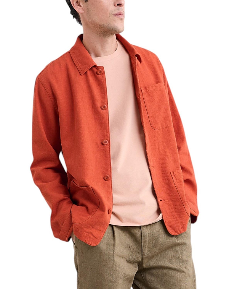 Seasalt Cornwall Men's Well Wright Jacket In Orange
