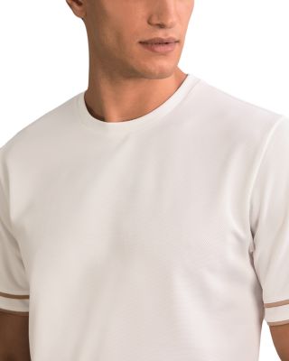 Oscar Piped Textured Crewneck Tee