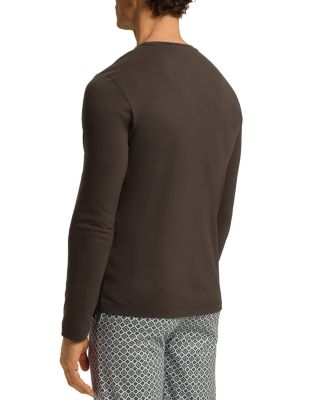 Cotton Solid Long Sleeve Pajama Tee 