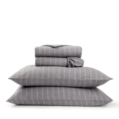 Flannel Marl Stripe Sheet Set