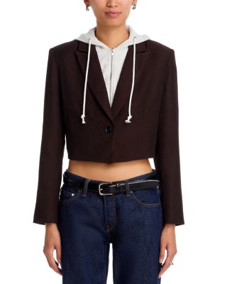 Drew Twofer Cropped Blazer