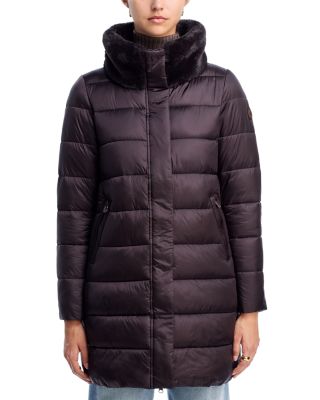 Dalea Faux Fur Trim Puffer Coat