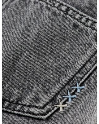 Girls' Denim Miniskirt in Medium Grey - Little Kid, Big Kid