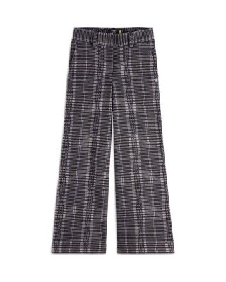 Girls' Wide Leg Checked Pants - Little Kid, Big Kid