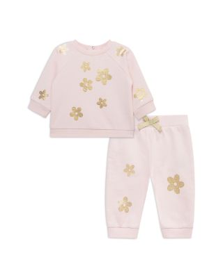 Girls' Floral Shine Active Sweatshirt & Pants Set - Baby