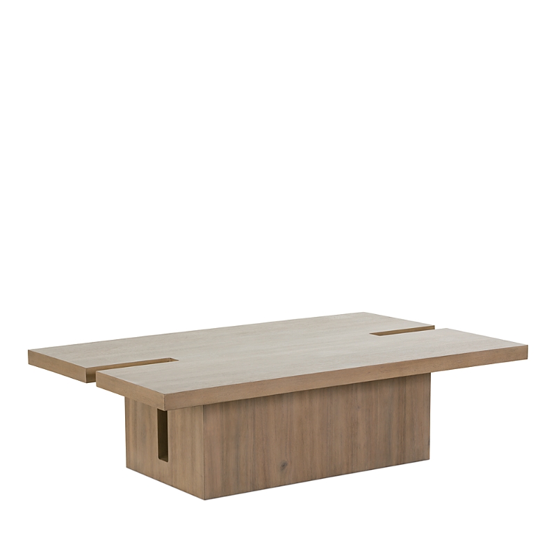 Hudson Park Collection Kips Rectangle Cocktail Table In Brown