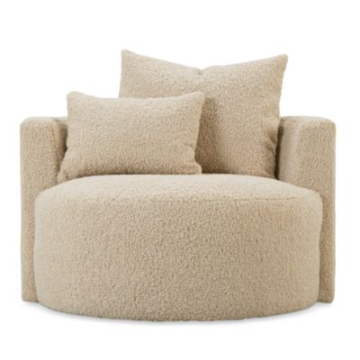 Sutton Fabric Swivel Chair - Exclusive