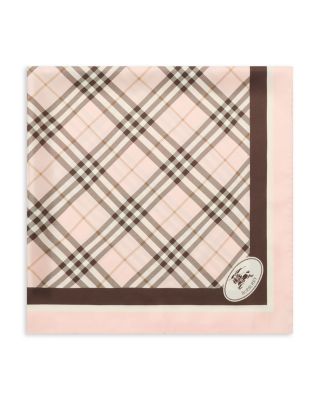 Check Knight Stamp Silk Scarf