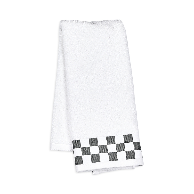 Mackenzie-childs Hand Towel With Check Border In White
