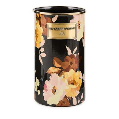 Wild Rose Brown Utensil Holder