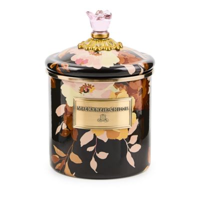 Wild Rose Brown Small Canister