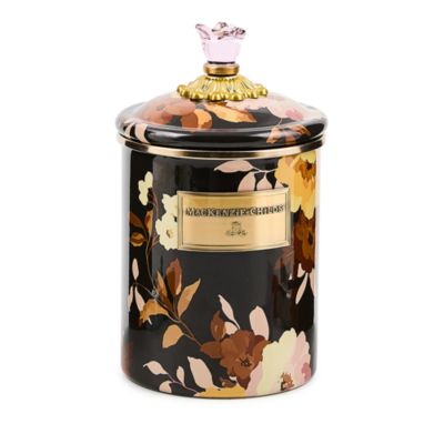Wild Rose Brown Medium Canister