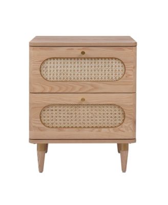 Carmen Cane 2-Drawer Nightstand