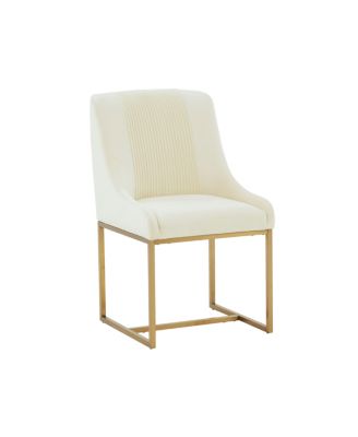 Lisa Pleated Velvet Dining Chair