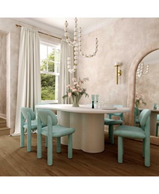 Elise Pale Blue Performance Velvet Dining Chair