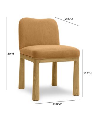 Tiara Velvet Oak Dining Chair
