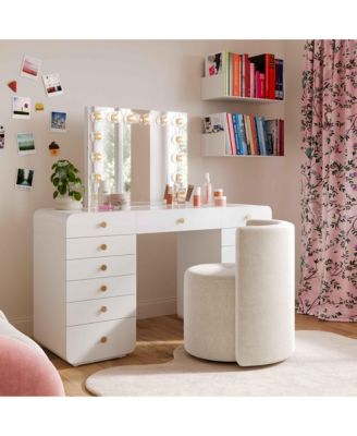 Alyssa Chenille Rolling Desk Chair