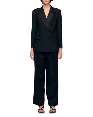 Moncea Satin Lapel Blazer