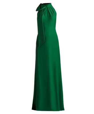 Sims Shoulder Bow Halter Gown