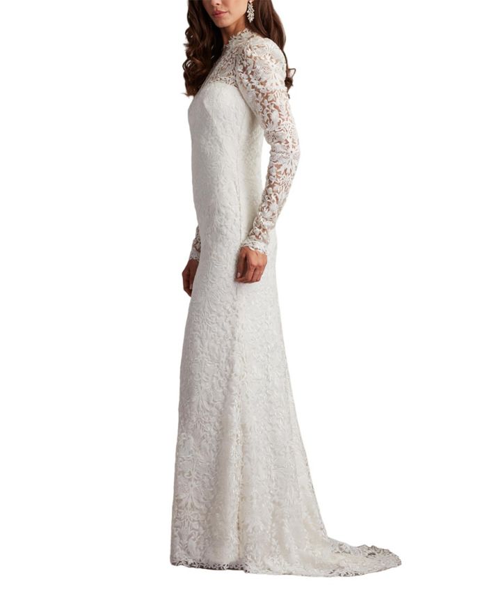 Heiss Embroidered Illusion Gown