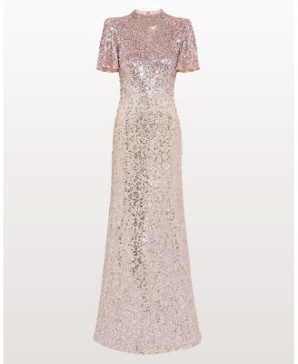 Jourdain Sequin-Embellished Gown