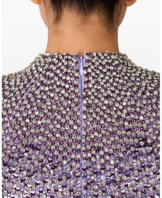 Jourdain Sequin-Embellished Gown