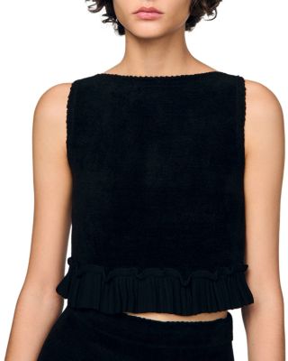 Oreon Ruffled Crop Top