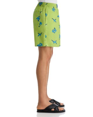 Poplin Printed Shorts