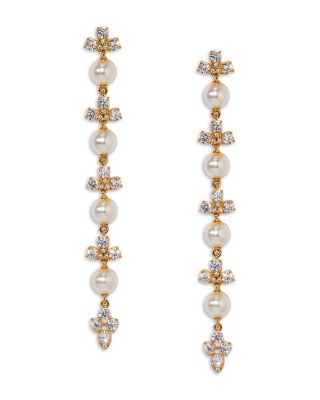 Venus Long Linear Drop Earrings, 2.9"L